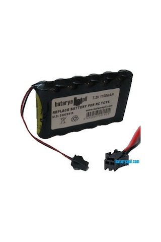 Bataryapil 7.2V 1100Mah Siyah Soketli Oyuncak Araba Pili