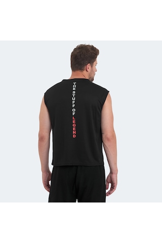 Slazenger VASKA I Erkek Kolsuz Siyah Tişört