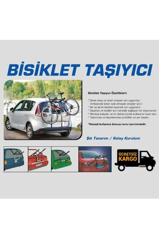 Xbyc 102 Bisiklet Taşıyıcı 2'Li Kayış Destekli