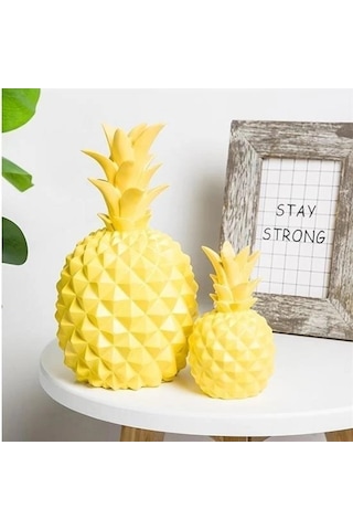 Durukar Ananas Şeklinde Desenli Büyük Boy Pilli Masa Ve Gece Lambası Çok Renkli