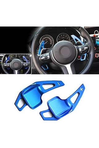 Bmw F10 M Direksiyon F1 Vites Kulakçık Paddle Shift Mavi