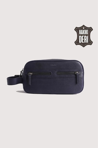 Hakiki Deri Erkek Takım Çantası Lacivert Smr8518 Lacivert