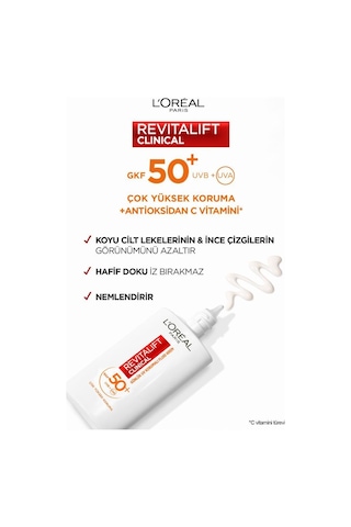 L'Oréal Paris Aydınlatıcı Yüz Güneş Kremi SPF50+ 50 ML + Aydınlatan Serum Kapatıcı 2R Light Medium 11 ML