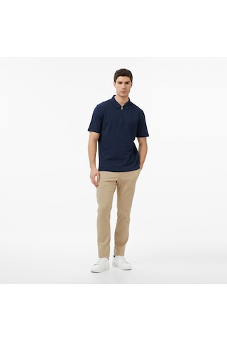Nautica Erkek Lacivert Regular Fit Çizgili Polo Yaka T-shirt Çizgili K65232t Lacivert