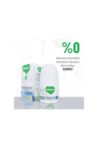 Siveno %100 Doğal Roll On Beyazlatıcı Etkili Deodorant Ter Kokusu Önleyici Bitkisel Leke Bırakmayan Vegan 50 ML