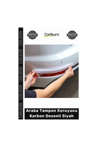 Özel Üretim Esnek Darbe Emici Oto Stil Çizilme Önleyici Araba Tampon Koruyucu Karbon Desenli Siyah
