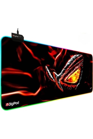 Digipod Gaming Oyuncu Mousepad Rgb Gaming Oyuncu Pad Kaymaz Taban 70 X 30 4mm Kalınlık 70cm X 30cm