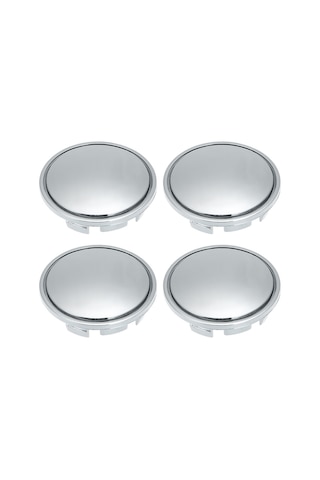 Padalink 56mm Abs Jant Kapakları - 4 Parça Evrensel Gümüş Renkli Merkez Kapak Seti