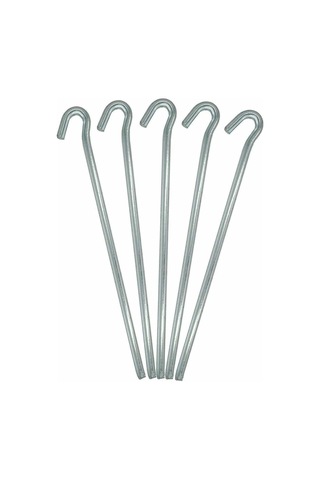 10mm 20 Cm Boy 10 Adet Paslanmaz Kaymaz Kancalı Çadır Branda Kazık Demiri 10 Mm X 20 Cm