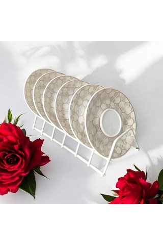 Fincan Düzenleyici -fincan Tabağı Organizeri 6 Bölmeli Fincan Tab