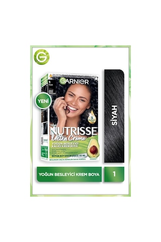 Garnier Nutrisse Yoğun Besleyici Kalıcı Krem Saç Boyası 1 Siyah 3600542539630-9716 1 Siyah