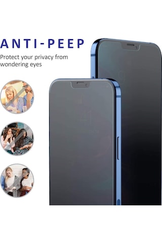 Apple Uyumlu iPhone 12 Pro Max Full-Screen Privacy Görünmez Mat Hayalet (519929437)