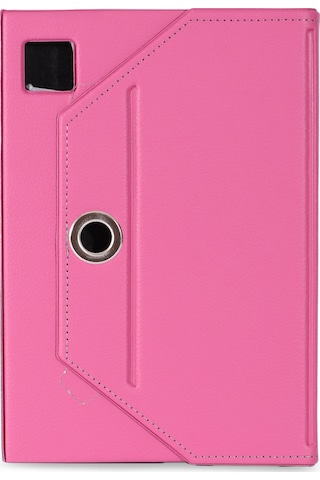 Samsung Galaxy Uyumlu Tab A9+ Plus 11 Inç Sm-x210 Standlı Üniversal Kapaklı Pembe Tablet Kılıfı
