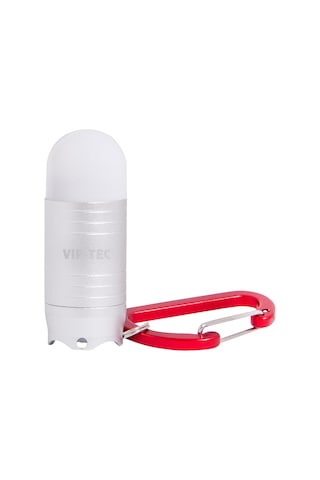Vıp-tec Vt891212 Mini El Feneri 25 Lümen Anahtarlık Karabinalı Alüminyum Gri