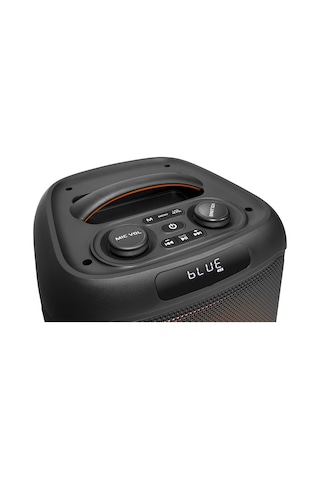Ndr Ndr1745 Çift Karaoke Mikrofonlu Bluetooth Hoparlör Fm Radyo 20w 8 İnç Rgb Kumandalı Siyah