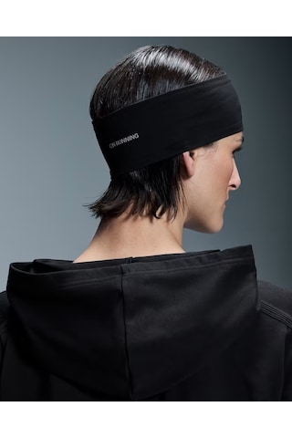 On Core Headband, Soğuk Havalarda Koşu Için Fırçalı Astar Spor Kafa Bandı Aerobik-egzersiz Aletleri Siyah
