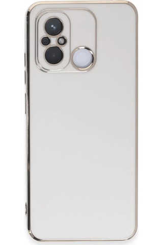 Mey İthalat Redmi 12c Kılıf Volet Silikon - Beyaz