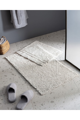 Madame Coco Farges 2'li Pamuklu Banyo Paspası - Taş 8684427185193 Taş