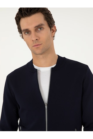 Cacharel Lacivert Regular Fit Triko Hırka