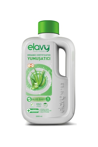 Elavy Aloe Baby Organik Sertifikalı Çamaşır Yumuşatıcısı 3 L