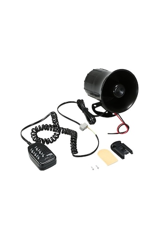 Moly 12v 30w Araba Motosiklet Hoparlörü - 6 Sesli Konuşma, Plastik-metal Yapı, Siyah