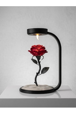 Moonlamp Kırmızı Gül Dekoratif Hediyelik Lamba