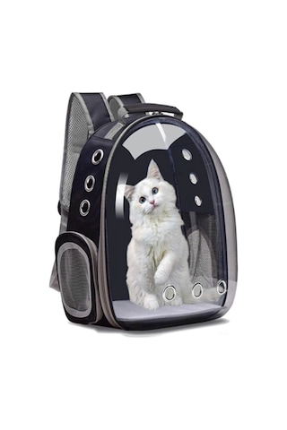 Krater Fileli Açılabilir Şeffaf Astronot Kedi Taşıma Çantası 65 x 45 x 25 CM