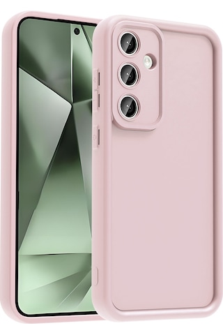 Zore Galaxy Uyumlu S24 Fe Kılıf Kamera Korumalı Msra Ananas Kapak - Pembe Pembe