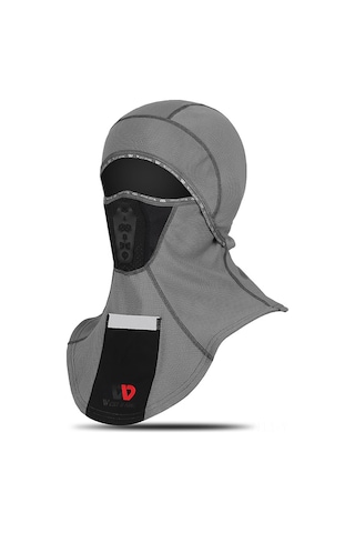 Geeksen Kışlık Poliester Islaklıklı Kolluk - 360 Isı Sağlama, Yansıtıcı Şerit, Kask Uyumlu, Unisex Gri Gri