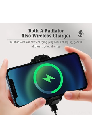 Maiyame Telefon Soğutucu Klip İle Hızlı Kablosuz Şarj - Portatif Fanlı Soğutma, Hafif Ve Sessiz İşlevi