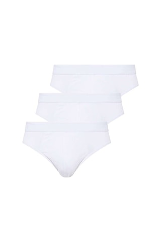U.S. Polo Assn. Erkek Beyaz 3 Lü Slip Külot 83057 Beyaz