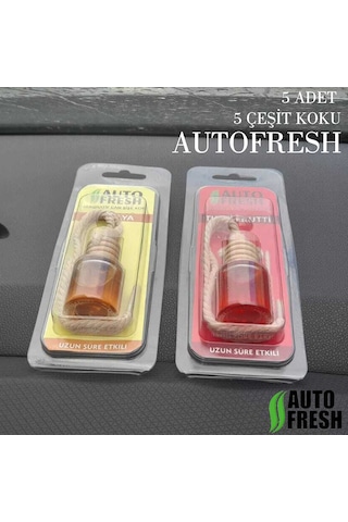 Cam Şişe Oto Araba Kokusu Ipli Dekoratif Koku