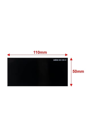 Cs-313 Kaynak Maske Camı Siyah 50x110 Mm No:13