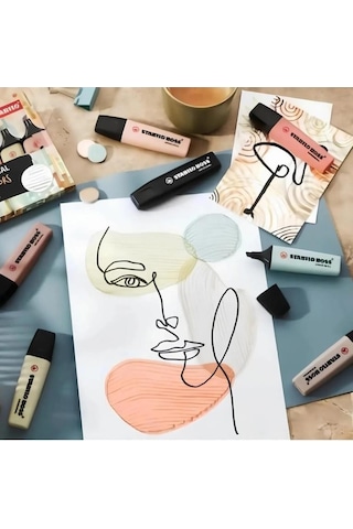 Stabilo Boss Orıgınal Naturecolors Fosforlu Kalem 7 Renk 2024 Çok Renkli
