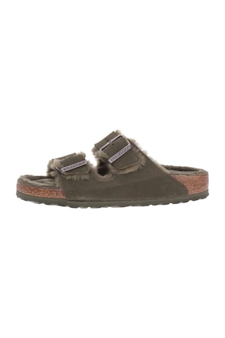 Birkenstock Arizona Vl Fell Laf Kadın Sandalet 1025687 Haki
