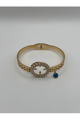 Arnes Jewelry Çelik Çeyrek Altın Takılabilen Kelepçe Ar243nes Gold