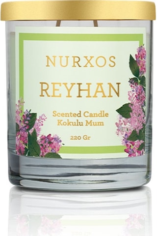 Nurxos 9680 Reyhan Kutulu 2 Adet Kokulu Mum+freshener Oda Spreyi