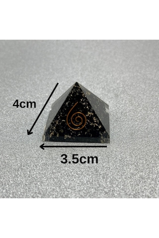 Shungite Orgonit Piramit 4x3.5 Cm 35 Gr