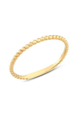 Debora Jewelry 14 Ayar Altın Minimal İnce Top Yüzük