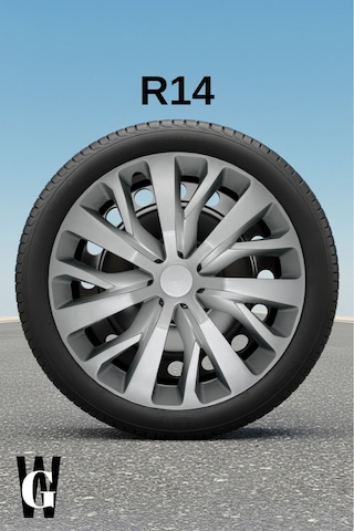 Ford Fiesta 14 İnç Jant Kapağı 4 Adet Gri G114