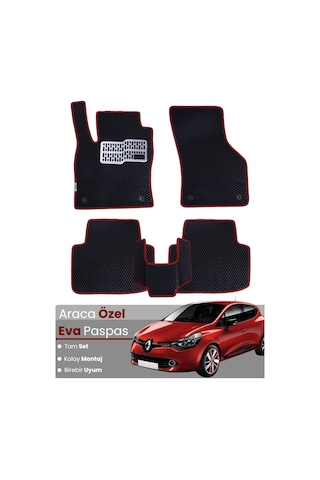 Renault Clio 4 2012-2019 Uyumlu Eva Paspas Tam Set Araca Özel,oto Paspas 297