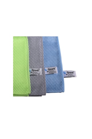 Spark Mikrofiber Cam Bezi 12 Adet Çok Renkli 50 x 70 CM