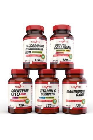 Nevfix 120 Tablet Glucosamine Chondroitin Msm Hyaluronic Acid