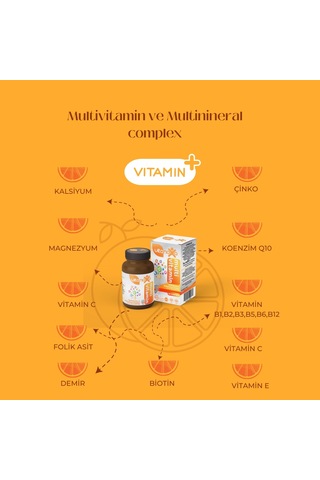Vitanoxa Multivitamin Ve Multinineral Complex Içeren Takviye Edici Gıda 30 Kapsül