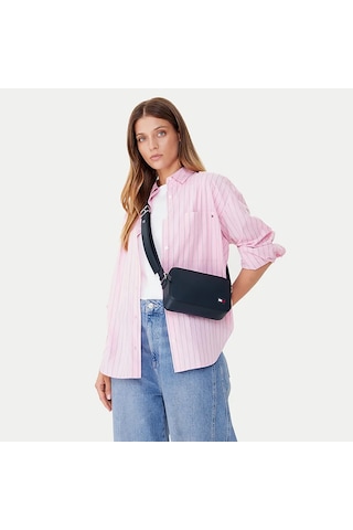 Tommy Hilfiger Kadın Mavi Omuz Çantası Aw0aw17872-c1g Mavi