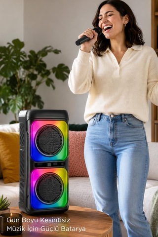 Torima KTS-2362 Bluetooth 5.0 Kablosuz Taşınabilir Mikrofonlu Hoparlör