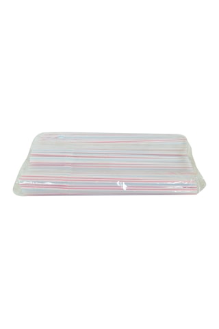 Lokman Avm Körüklü Çizgili Pipet Ayran Kola Meşrubat Pipeti 22 CM Karma Renk 150 Adet Paket