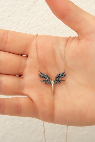 Papatya Silver Mikail Meleği Gümüş Kolye