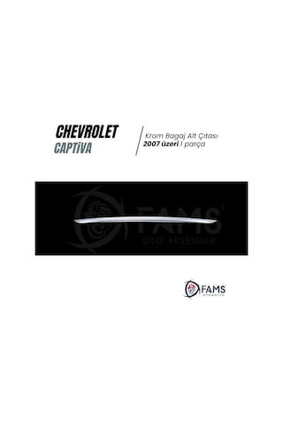 Chevrolet Captiva Krom Alt Bagaj Çıtası 2007 Üzeri P. Çelik