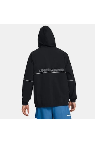 Under Armour Baseline Woven Erkek Siyah Ceket Düz 1383400 Siyah